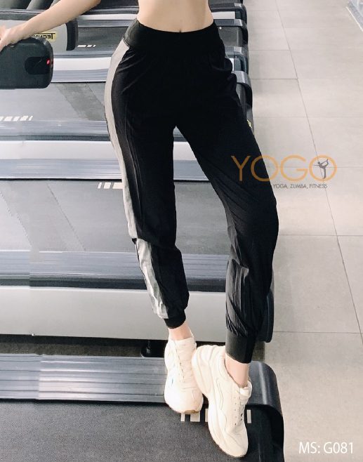 Quần tập Gym nữ kẻ sọc G081