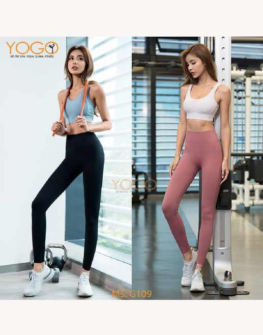 Quần tập Gym nữ dài cạp cao G109