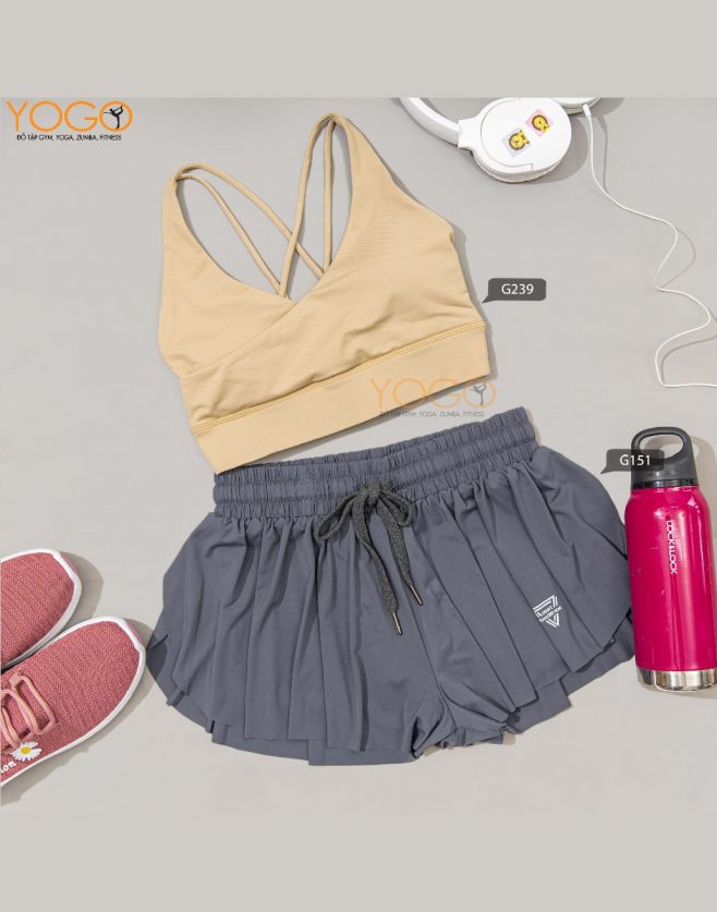 Quần tập Gym nữ giả váy G151