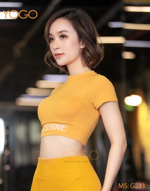 Áo tập Gym nữ kiểu dáng Croptop G231