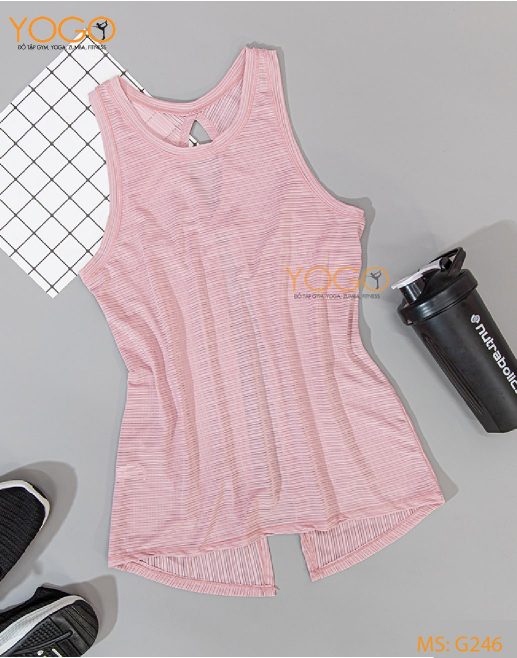 Áo tập Gym nữ ba lỗ khoét lưng G246