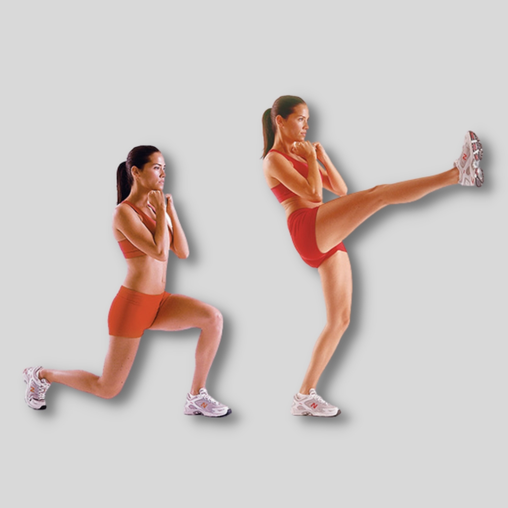 Động tác đá chân phía trước